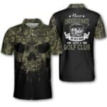 Camouflage Skull Golf Club Men’s Polo Shirt