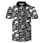 Chaos Skull & Roses All-Over Print Men’s Polo Shirt