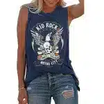Kid Rock Motor City Eagle Skull Women's Tank Top
