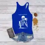 People Are Stupid Skeleton Drinking Women's Tank Top