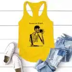 People Are Stupid Skeleton Drinking Women's Tank Top