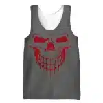 Red Dripping Skull Logo Bodybuilding Men's Tank Top