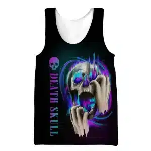 Screaming Death Skull Purple Void Men's Tank Top