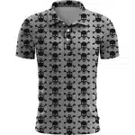 Skull Crossbones Pattern Golf Men’s Polo Shirt