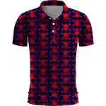 Skull Crossbones Pattern Golf Men’s Polo Shirt