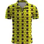 Skull Crossbones Pattern Golf Men’s Polo Shirt