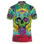 Third Eye Melting Skull Psychedelic Art Men’s Polo Shirt