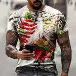 Anatomical Garden Rib Cage Skeleton Men’s T-Shirt