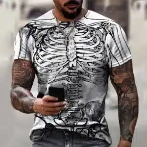 Anatomical Sketch Skeleton White Men’s T-Shirt