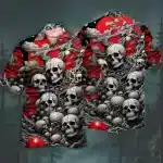 Apocalyptic Ash Skull Cloud Men’s Hawaiian Shirt