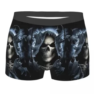 Bat Winged Grim Reaper Skulls Horror Men’s Underwear