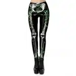 Black Skeleton Ivy Vine Yoga Pants Women's Leggings