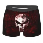 Bloody Fog The Punisher Skull Emblem Men's Boxers