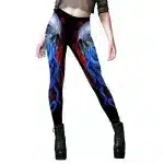 Blue Kraken Monster Skull Workout Women's Leggings