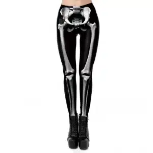 Bone X-Ray Skeleton Black Fitness Women's Leggings