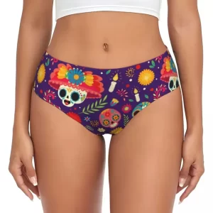 Cartoon Calavera Skull Halloween Icons Sexy Panties