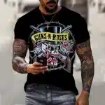 Classic Guns N' Roses Skull Band Men’s T-Shirt