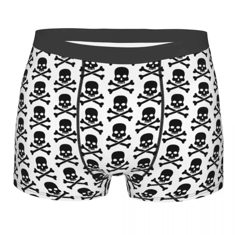 Classic Pirate Skull and Crossbones Male Boxer Briefs