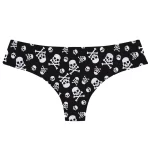 Classic Skull Crossbones Pattern Sexy Women's Thong