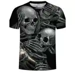 Dark Mystique Skeletons Drinking Black Men’s T-Shirt