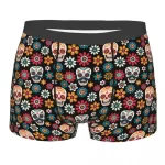 Day of the Dead Sugar Skulls Flower Men’s Underwear