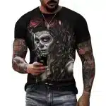 Day of the Dead Woman Sugar Skull Men’s T-Shirt