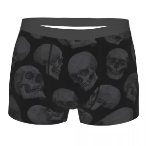 Deep Shadows Skull Head Horror Men's Boxer Briefs