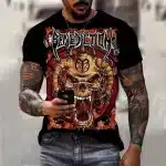 Demonic Skull Pentagram Benediction Men’s T-Shirt