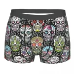 Eclectic Decorative Skulls Floral Men’s Boxer Briefs