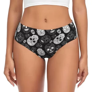 Elegant Gothic Sugar Skull Sexy Women’s Underwear