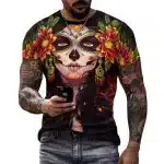 Festival of Souls Woman Sugar Skull Men’s T-Shirt