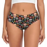 Folklore Floral Sugar Skull Sexy Women's Underwear