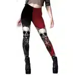 Gothic Punk Skeleton Skull Exercise Women's Leggings