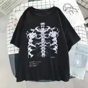 Gothic Rib Cage Skeleton Short Sleeve Women's T-Shirt