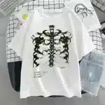 Gothic Rib Cage Skeleton Short Sleeve Women's T-Shirt
