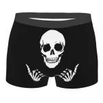 Gothic Skeleton Hands Thumbs Up Funny Boxer Briefs