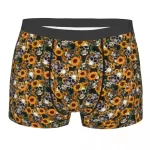 Gothic Sunflower Skull All-Over Print Men’s Underwear