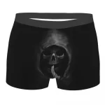 Grim Reaper Shadow Skull Horror Male Boxer Briefs