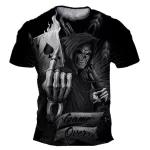 Grim Reaper Skeleton Game Over Spade Men's T-Shirt