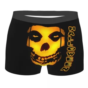 Halloween Glowing Misfits Skull Horror Men's Boxers