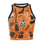 Halloween Skull Witchcraft Art Women’s Crop Top