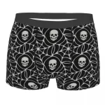 Halloween Spider Web Skulls Horror Men's Boxers