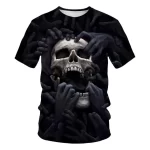 Hands of Doom Screaming Skull Black Men's T-Shirt