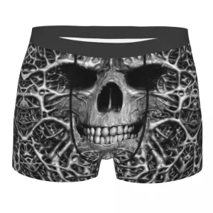 Haunted Skull Veins Chains Horror Male Boxers