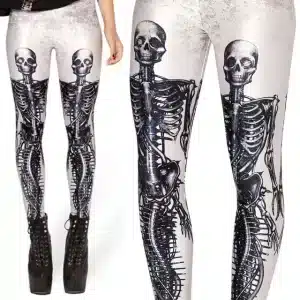 Human Skeleton Print Fitness Women's Leggings