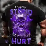 I Can Fix Stupid Cross Wrench Skull Punk Men's T-Shirt
