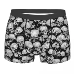 Intense Horror Gothic All-Over Skull Male Boxers