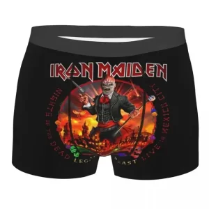 Iron Maiden Fiery City Skull Mafia Men’s Underwear