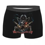 Iron Maiden Skeleton Gunslinger Badass Men’s Boxers