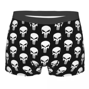 Marvel's The Punisher Logo Pattern Male Boxers